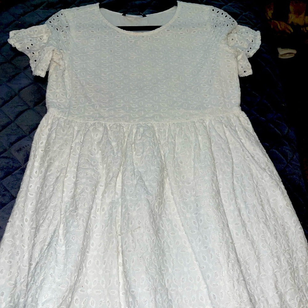 White babydoll dress